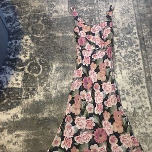 Floral maxi with open back